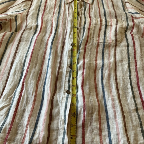 Coldwater Creek Striped Linen Shirt - Picture 4 of 4